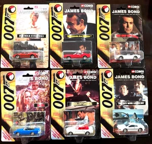 NOS MIP 1999 CORGI JAMES BOND 007 SET OF 6, 1:64 SCALE - Picture 1 of 5