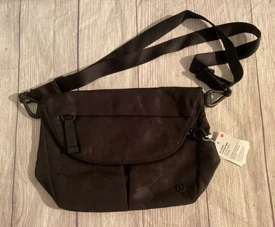 NWT LULULEMON All Night Festival Bag OEME Fragment Camo Jacquard Black Deep Coal - Image 1 of 4