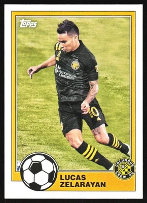 2021 Topps MLS 1981 Throwback Lucas Zelarayan Columbus Crew SC #T81-15 - Image 1 of 2