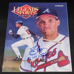 David Justice Signed Legends Sports Memorabilia Magazine Braves Auto ZJ17469 - Picture 1 of 4
