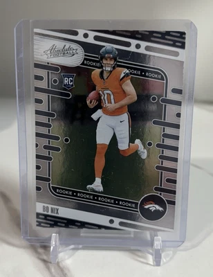 Bo Nix 2024 Panini Absolute Football Retail Rookie #112 RC - Image 1 of 2