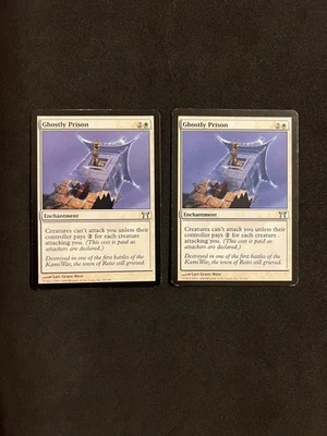 Ghostly Prison x2 [Champions of Kamigawa] Magic MTG Cards LP/MP - Image 1 of 2
