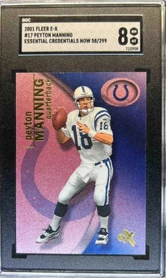2001 Fleer E-X Peyton Manning #17 Essential Credentials /299 Indianapolis Colts - Image 1 of 2