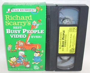 Richard Scarry's Best BUSY PEOPLE VIDEO Ever! ( VHS, 1993 ) - Picture 1 of 11