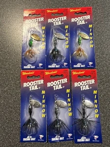 6 New Wordens Roostertail Minnow Spinners Lot - 1/16 oz - Picture 1 of 2