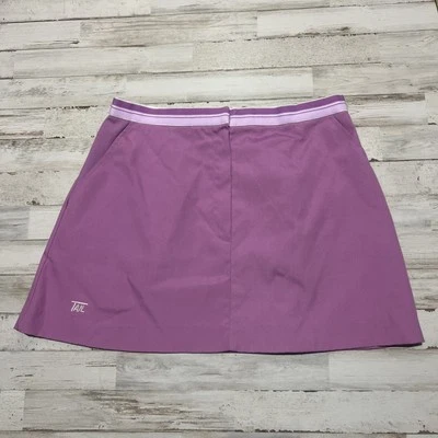 Minifalda de tenis cola vintage 30" bolsillos en la cintura hecha en EE. UU. púrpura lila med. M Foto 1 de 4