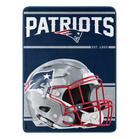 New England Patriots NFL 46'' x 60'' Super Plush Micro Fleece Throw Blankets Cover