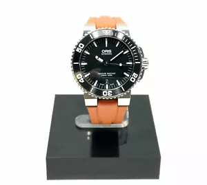 Chronotiempo Orange Silicone Rubber Watch Band Strap Oris Aquis 7653 24mm 12mm - Picture 1 of 7