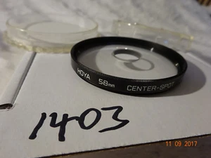 Hoya 58mm Centre Spot Screw-in Filter 58 mm CLEANED AND CHECKED QUALITY - Picture 1 of 1