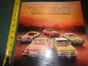 1976 DODGE FULL-LINE CAR SALES CATALOG  / ORIGINAL DEALERSHIP BROCHURE CHARGER++ - Picture 1 of 8