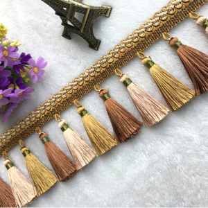 1M Tassel Fringe Trim Ribbon Curtain Cushions Edge Trimming Sew Craft Home Decor - Picture 1 of 21