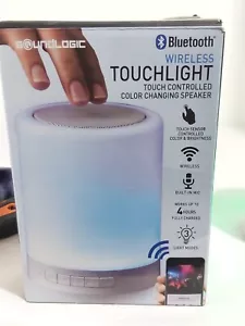 Soundlogic TouchLight Color Changing Bluetooth Speaker Light Sound Takes SD Card - Picture 1 of 9