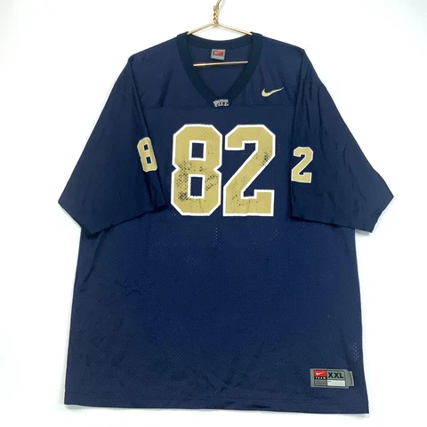 Vintage Pittsburgh Panthers #82 Nike Jersey Size 2XL Navy Blue Ncaa Football Cover