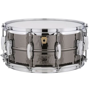 Ludwig LB417K Black Beauty 6.5"x14" Snare Drum, Hammered Shell w/ Imperial Lugs - Picture 1 of 3