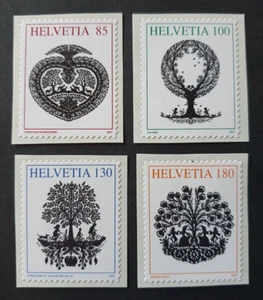 SUIZA ZWITSERLAND SUISSE HELVETIA 2007 CONJUNTO SILUETA ARTE EN MUY BUEN ESTADO MNH - Imagen 1 de 1