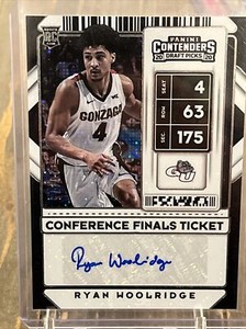 2020-21 Contenders Draft Picks Conference Finals Ticket /75 Ryan Woolridge Auto
