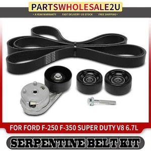 3x Serpentine Belt Drive Component Kit for Ford F-250 Super Duty 2012-2016 6.7L - Picture 1 of 8