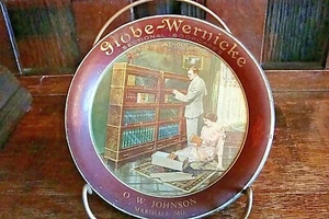 ANTIKER GLOBUS - WERNICKE O.W. JOHNSON LITHO TIP TRAY - MARSHALL, MO - Bild 1 von 6