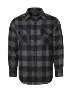 Renegade Sportsweaer Men's Long Sleeve Plaid Flannel Shirt - Picture 1 of 27