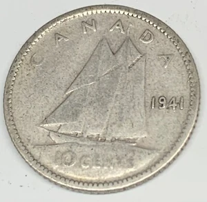 #C4497 MONEDA DE CANADÁ, 10 CENTAVOS 1941 - Imagen 1 de 2