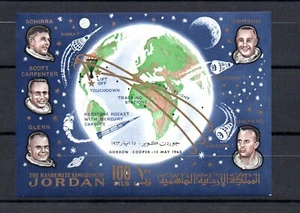 Jordan 1964 hoja espacio/Gordon Cooper/Espacio (Michel Bl.10) MNH - Imagen 1 de 1