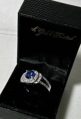 Gold Coast 14K Gold Plated ring size 10 Light Blue Topaz Women’s Solitaire new - Image 1 of 4