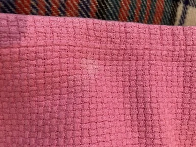Pottery Barn Teen Twin Classic Cotton Blanket Hot Pink - Image 1 of 4