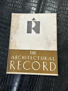 APRIL 1933 Architectural Record architecture vintage Magazine - Picture 1 of 1