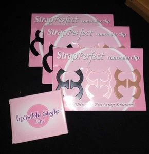 9er Set BH Concealer Clips für Tank Tops STRAP PERFECT unsichtbares Band NEU - Bild 1 von 5