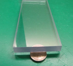 Barra transparente de policarbonato de 1/2" (.472") de grosor X 2.50" de ancho X 24" de largo - Imagen 1 de 6