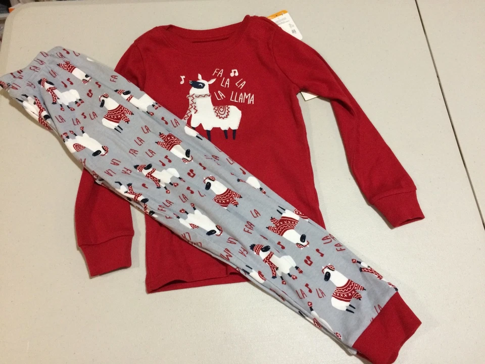 NWT Gymboree Christmas Boys Girls Gymmies Llama Fa La La  Pajama Set Holiday  - Image 1 of 1