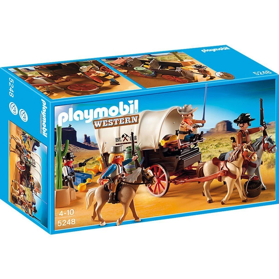 PLAYMOBIL: Covered Wagon with Raiders - 5248