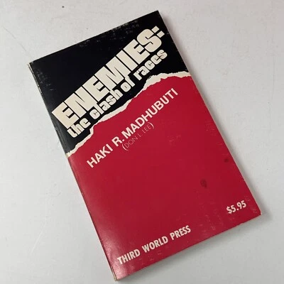 Author Signed Enemies The Clash of Races - Haki Madhubuti VTG 1978 Book - Image 1 of 4
