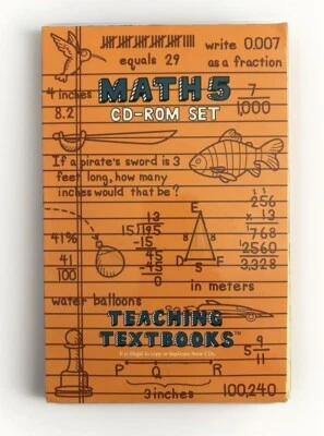 Teaching Textbooks MATH 5 CD-ROM Set - Image 1 of 2