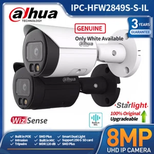 Dahua 4K IP POE Camera IPC-HFW2849S-S-IL Full Color IR WizSense Smart Dual Light - Picture 1 of 19