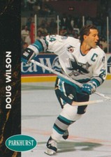1991-92 Parkhurst French #168 DOUG WILSON - San Jose Sharks