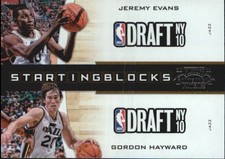 2010-11 Playoff Con Patches Starting Block Die Cut #13 Evans/Hayward C43650