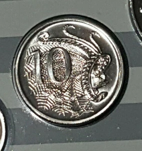1987 Australian Ten cent 10c coin - Lyrebird - UNC ex RAM mint set - Picture 1 of 2