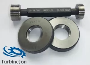 M16 x 1,5 metrische Stecker-/Ringgewindelehren - links-/rechtshand - Go/NoGo - TJ - Bild 1 von 4