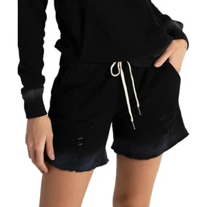 Negro N:Philanthropy NUEVO Pequeño Desgastado Corbata Cintura Gradiente Coco Shorts - Imagen 1 de 14