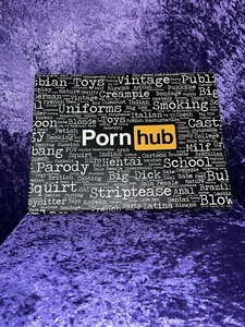 Pornhub Canvas Official Pornhub Merch Rare Vintage Categories Wall Art - Picture 1 of 7