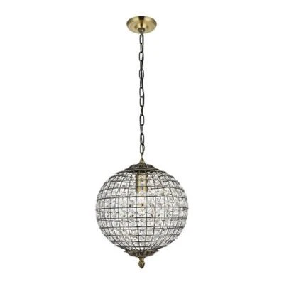 Living District Earlene 1-Light Transitional Metal Pendant in Antique Bronze — 第 1/3 张图片