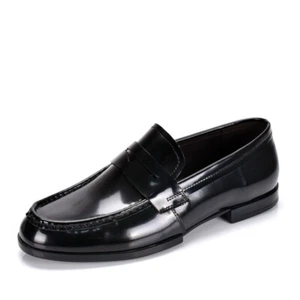 Luxury Slip On Dress Shoes Men Genuine Leather Italian Loafer Shoes For Men Blac - Picture 1 of 30