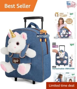 Zauberhafter Einhorn Rollrucksack für Mädchen - Kinderkoffer mit Rollen - Bild 1 von 10