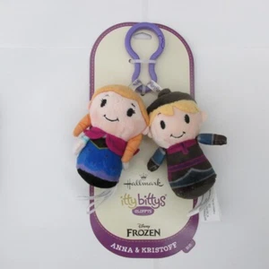 Hallmark NEW Itty Bittys Clippys Disney Frozen Anna & Kristoff Plush Clip On Toy - Picture 1 of 2