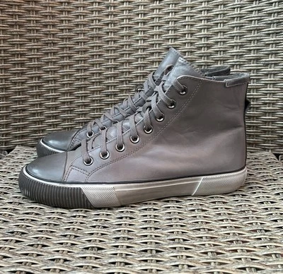 All Saints Osun Leather Men’s Hi-Top Sneakers Size 41  - Imagem 1 de 4
