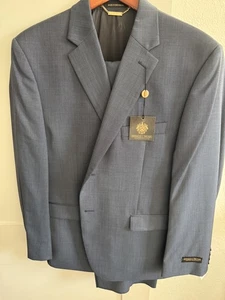 Donald J. Trump Signature  Pure Wool Dark Blue suit, 42S - 36W - Picture 1 of 5