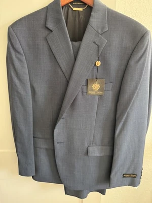 Donald J. Trump Signature  Pure Wool Dark Blue suit, 42S - 36W - Image 1 of 4