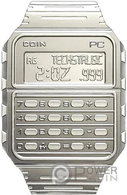 DATABANK WATCH TechStalgic 2 Oz Silver Coin 2$ Niue 2024 - Image 1 of 4