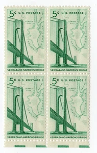 Scott #1258 Verrazano-Narrows Bridge Block of 4 Stamps - MNH - Picture 1 of 1